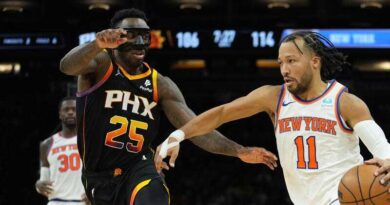 Knicks' Jalen Brunson achieves career-best 50 points, nails all 9 triples in 139-122 victory over Suns